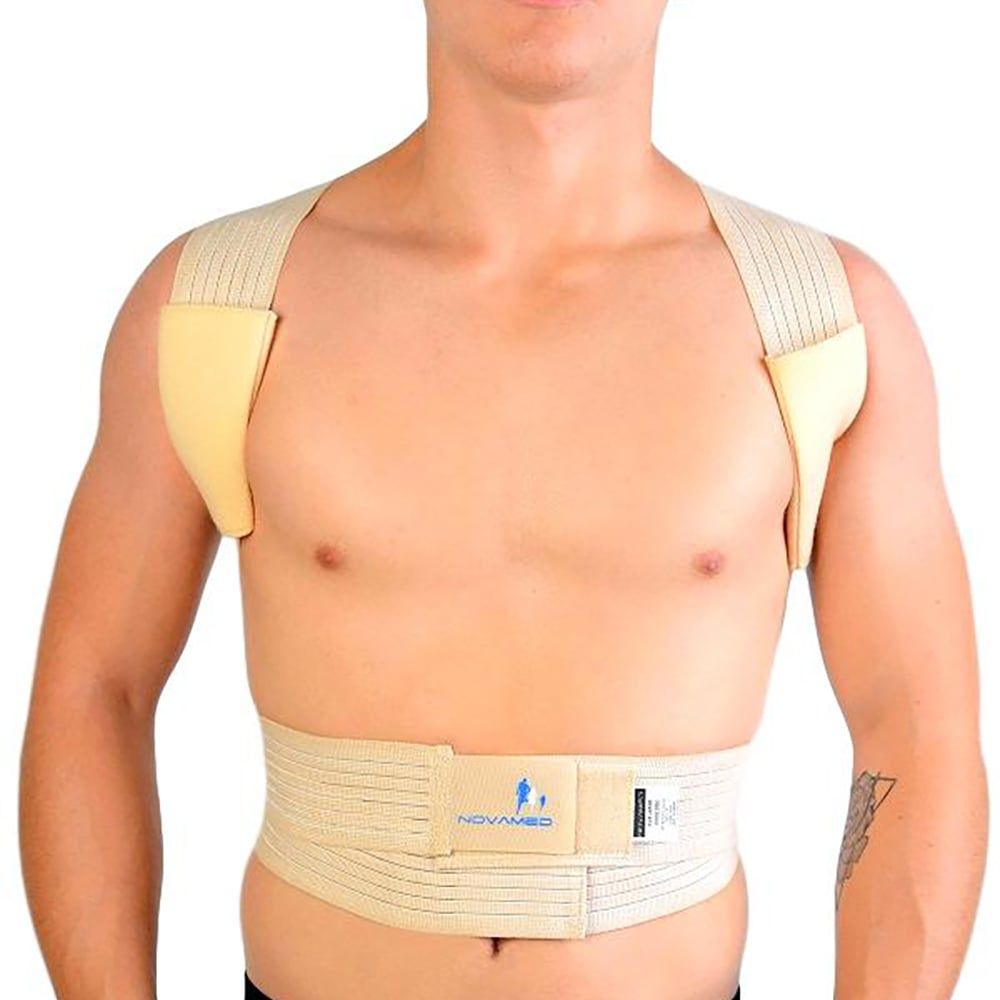 novamed ventilating back straightener posture corrector front view zoomed out