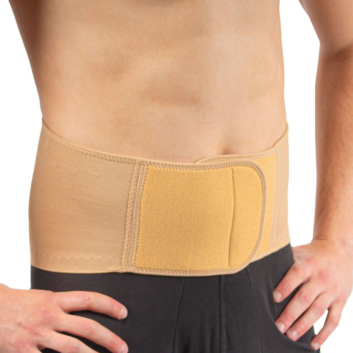 medidu premium comfort back support in beige side view