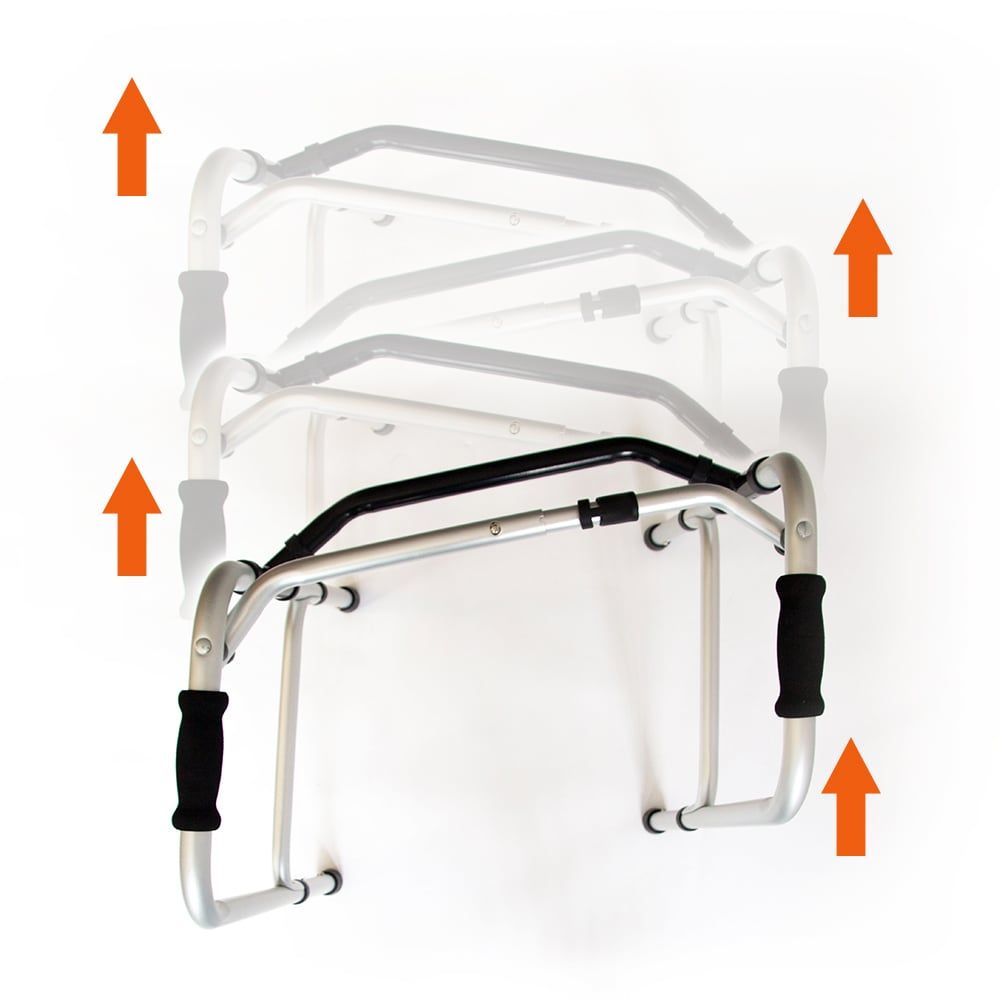 Hinge movement of the Dunimed Lightweight Walker with Hinges (foldable) explained