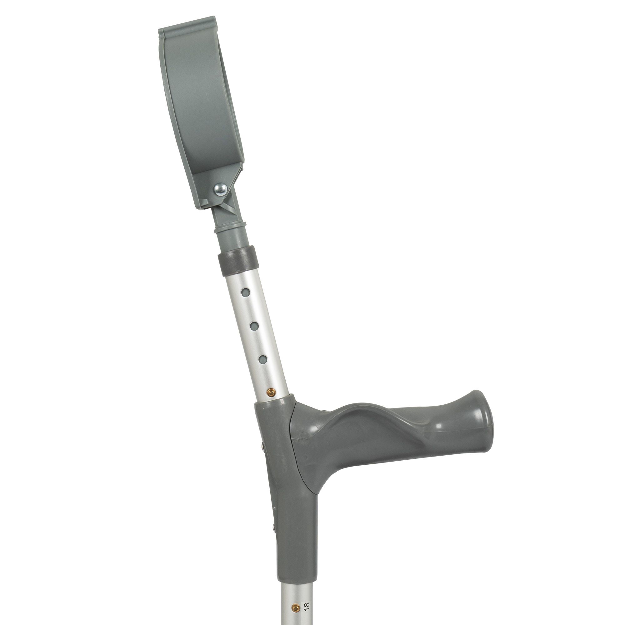 Dunimed elbow crutches zoomed in side