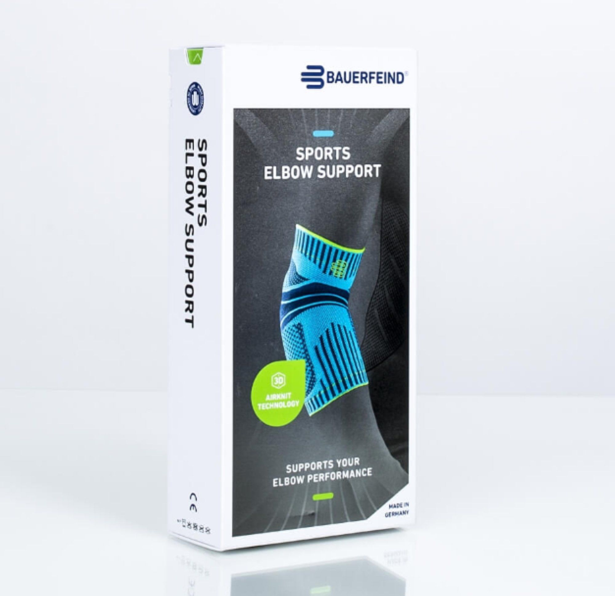 Packaging of the Bauerfeind Sports Elbow Brace