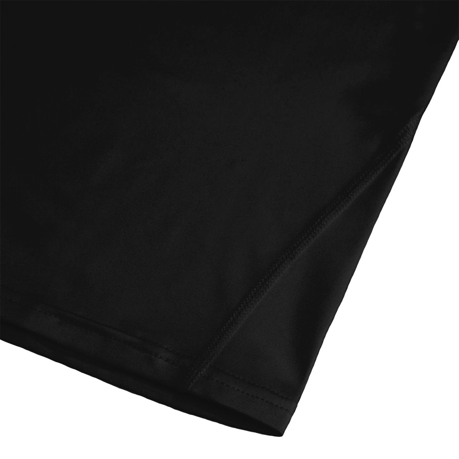 Gladiator Sports Kompressionsshirt – Herren (schwarz und weiß) schwarze Taille