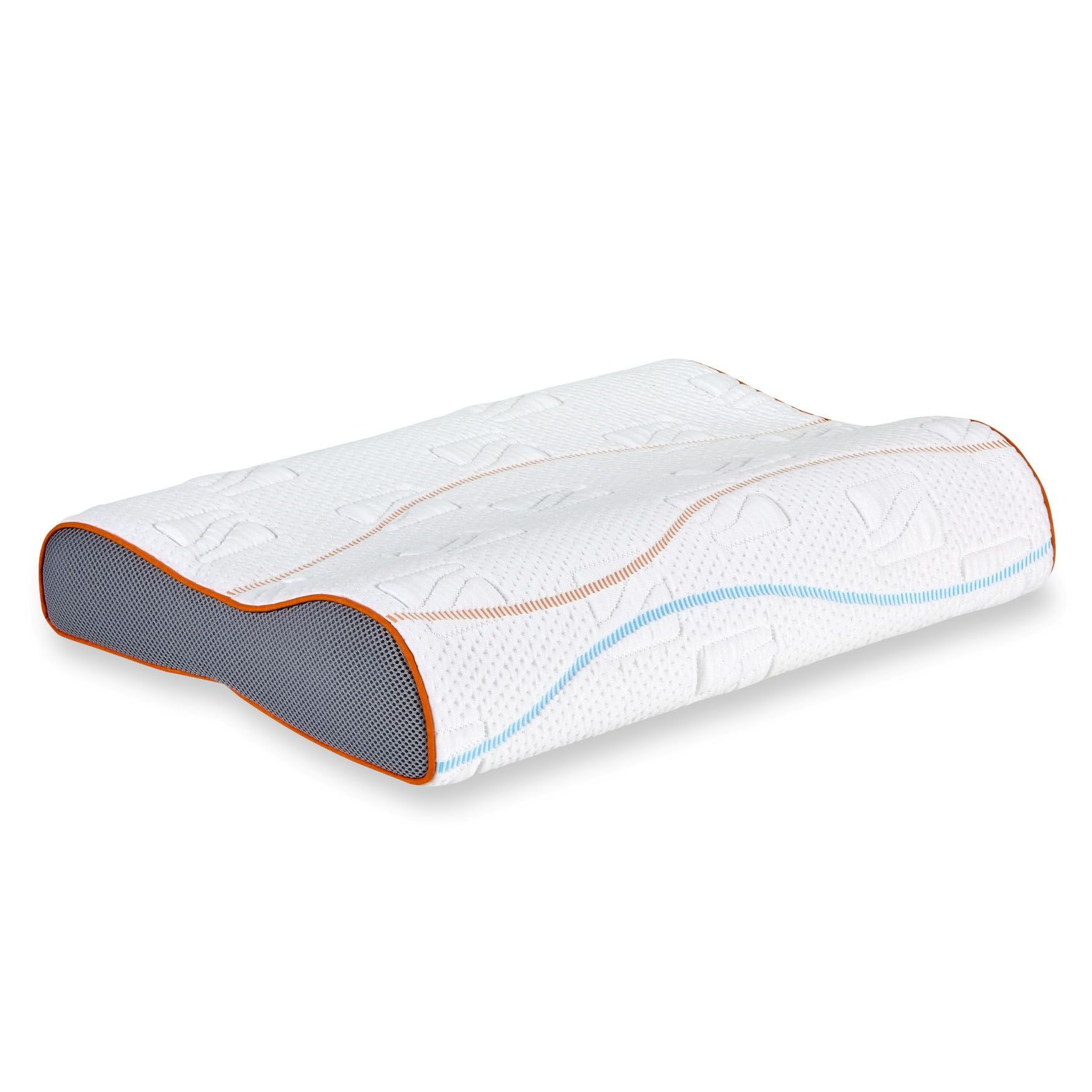 Side front view of the M Line Orthopaedic Wave Pillow 