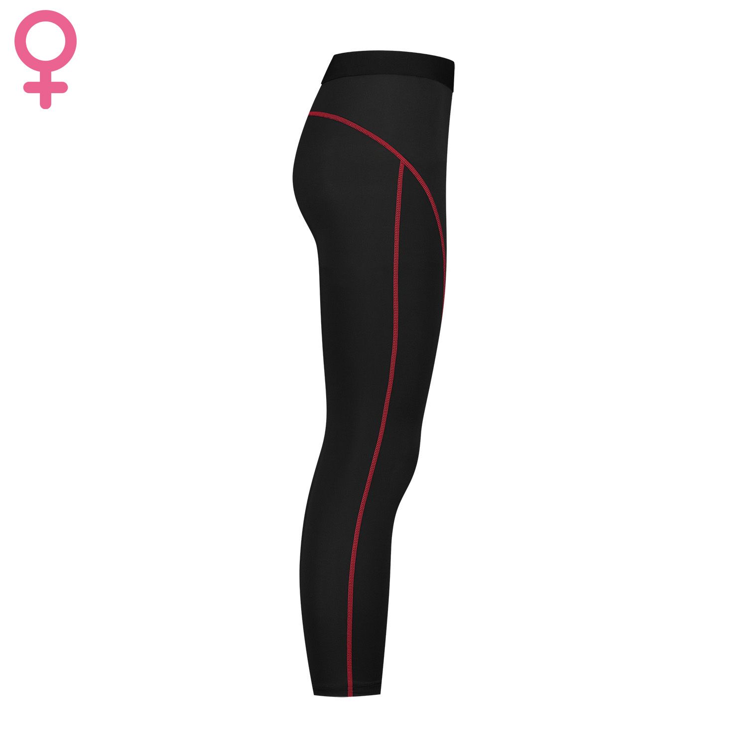 gladiator sports compression tights long woman side