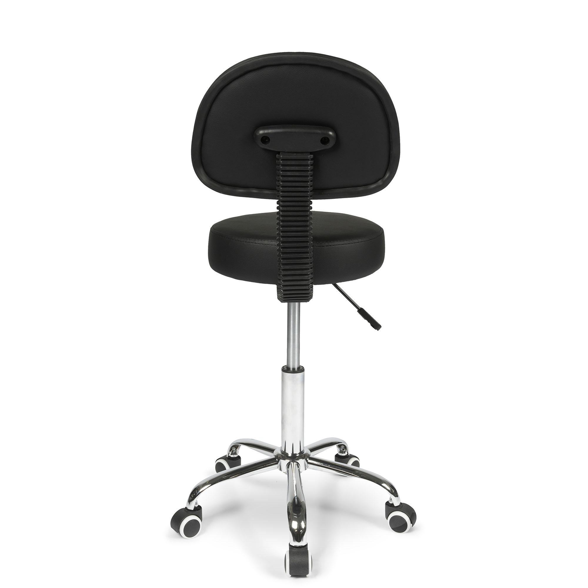 dunimed work stool with wheels and backrest wheels
