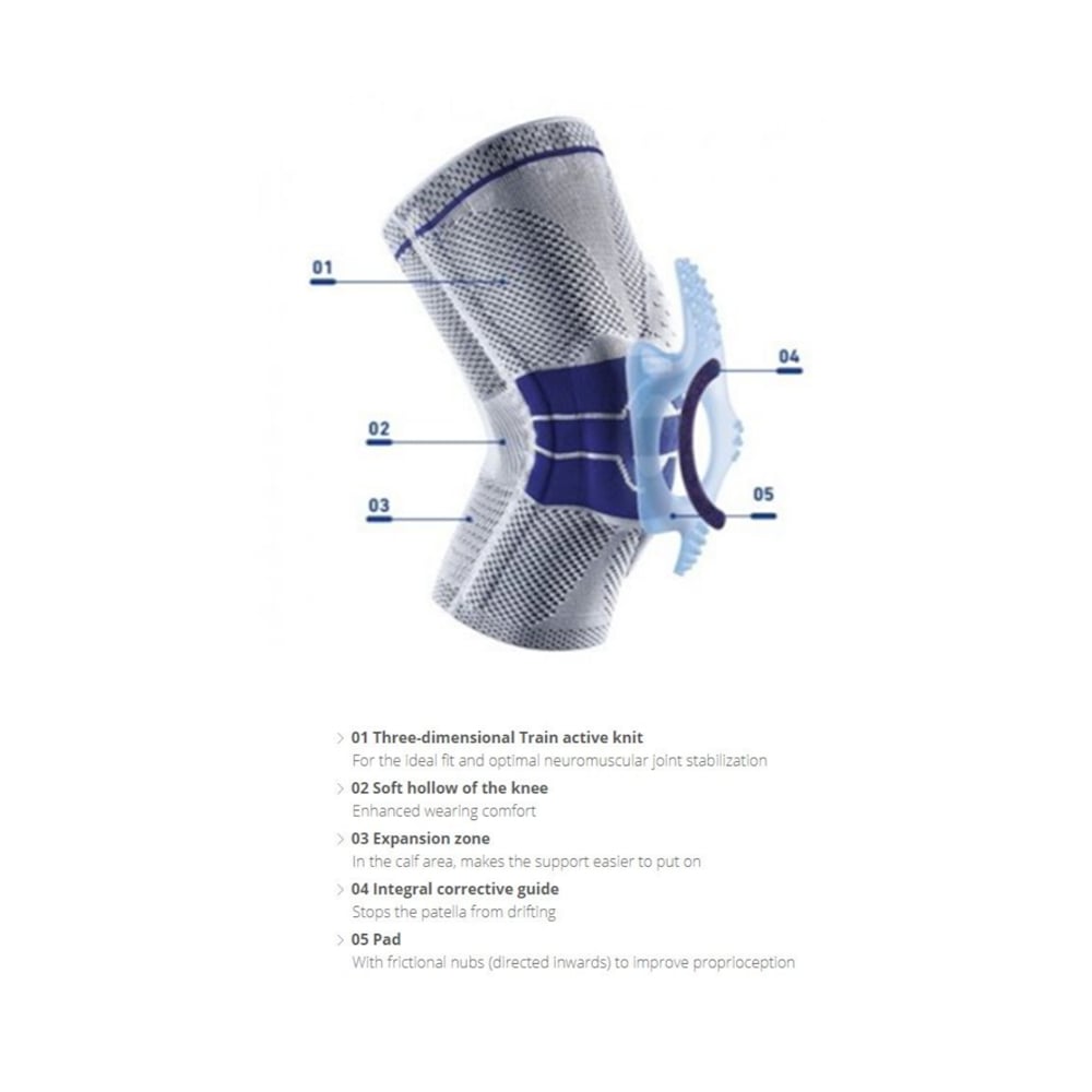 Bauerfeind GenuTrain A3 Kniebandage Eigenschaften