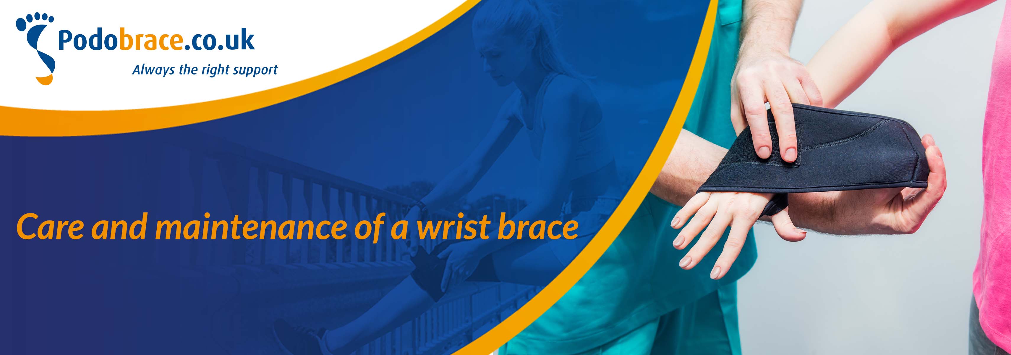 care and maintenance of a wrist brace