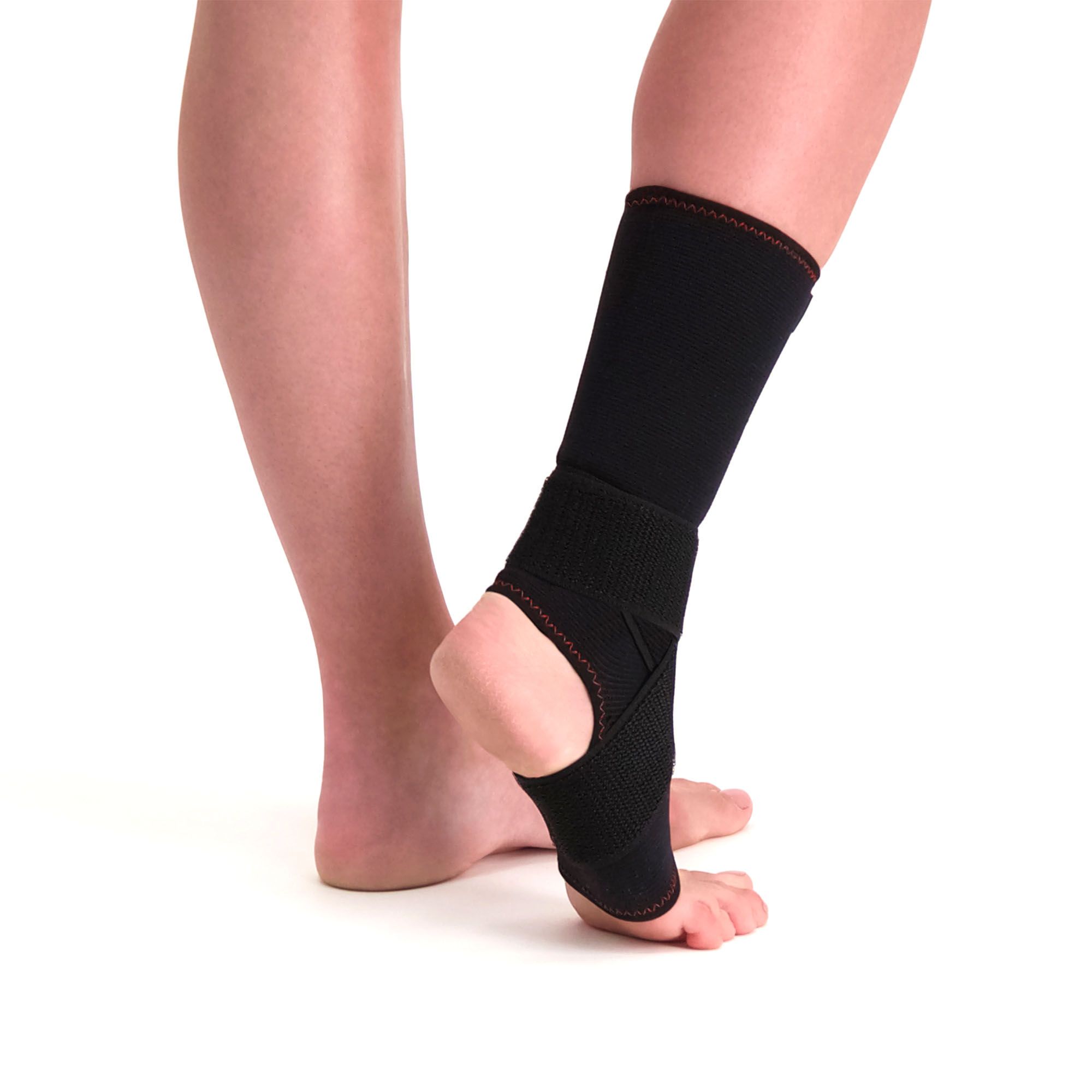 Back view of the Gladiator Sports Premium Ankle Support with open heel