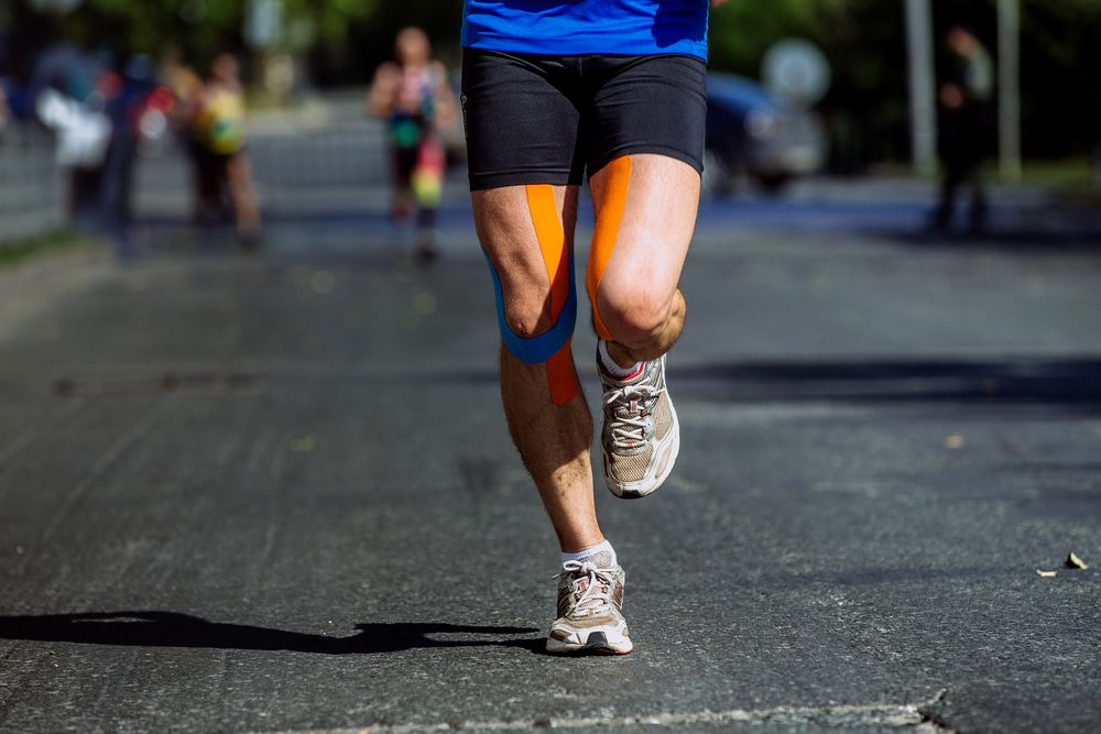 exercise while taping thigh