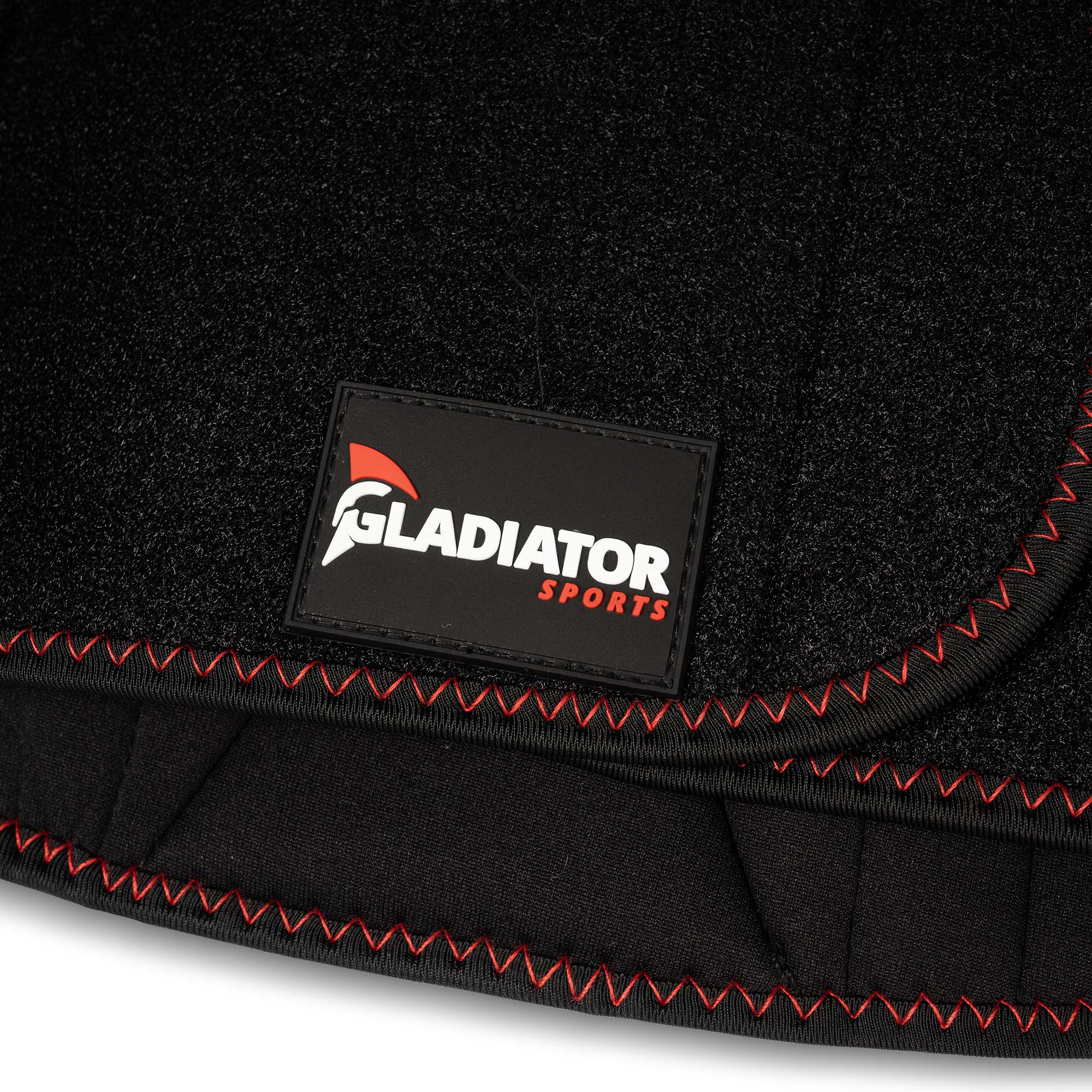 Gladiator Sports Rückenbandage mit Federstahlstreben Nahaufname Logo