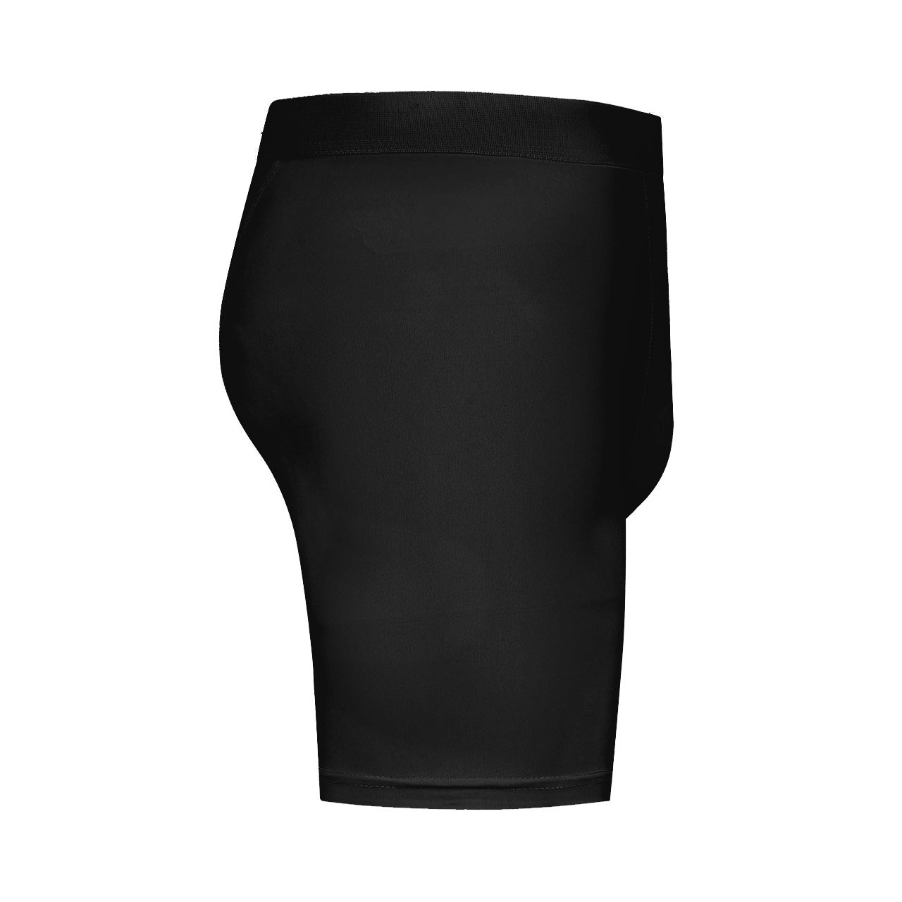 Side view of the Gladiator Sports Men's Compression Shorts in Black