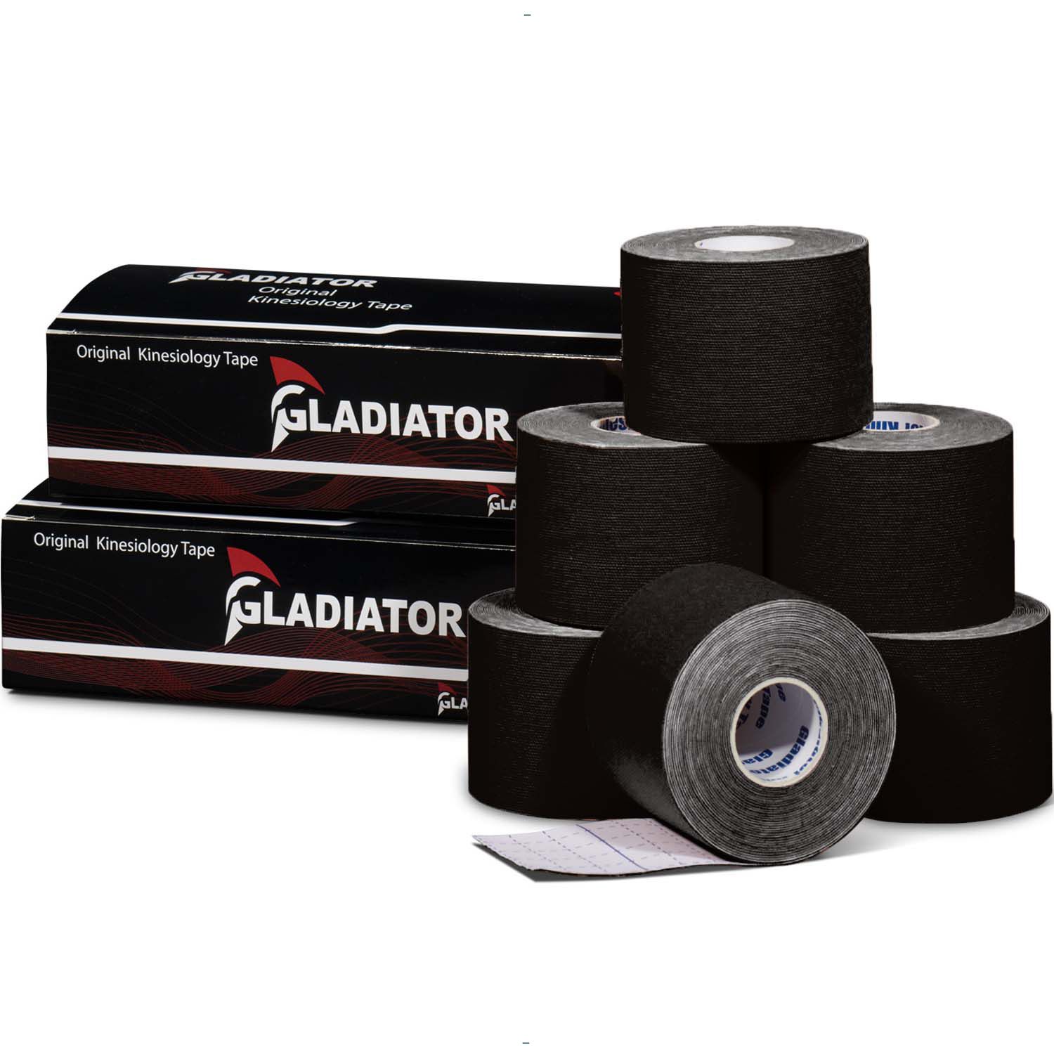 gladiator sports kinesiology tape six rolls for sale black