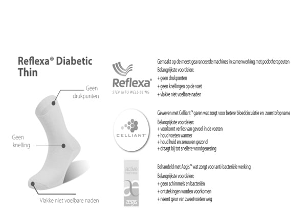 Reflexa Diabetic Diabetiker Socken