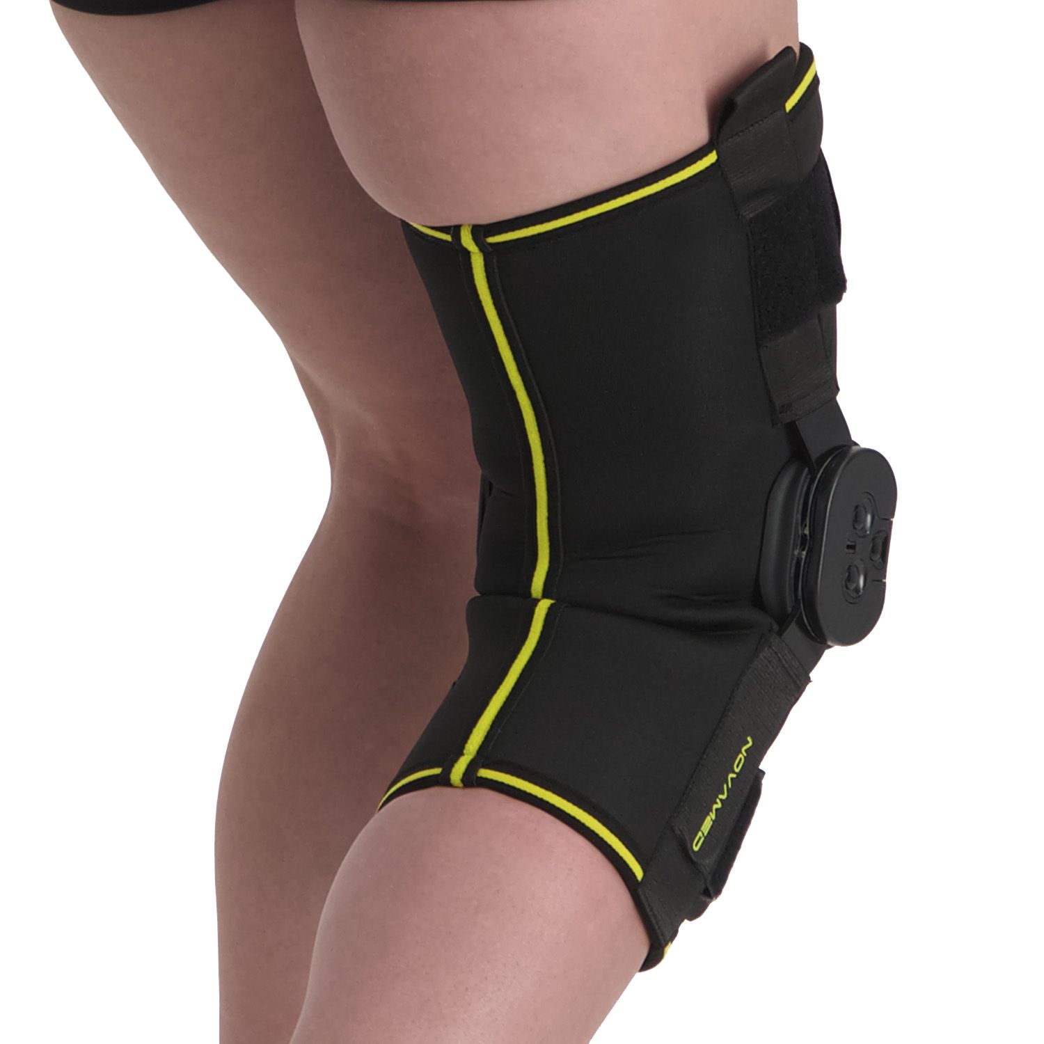 novamed knee support with adjustable hinges back view