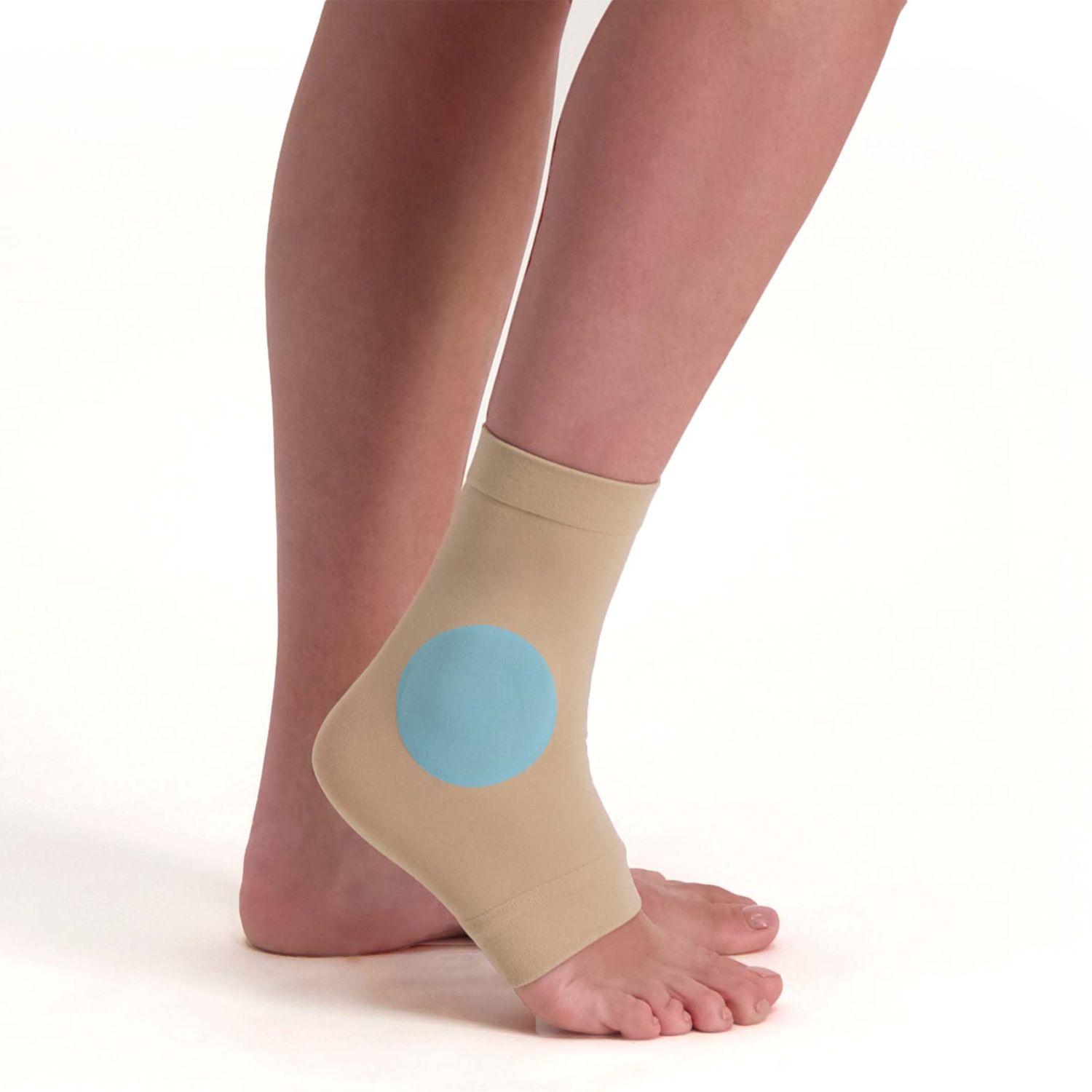 Gel cushion pad of the Solelution Ankle Gel Sock highlighted