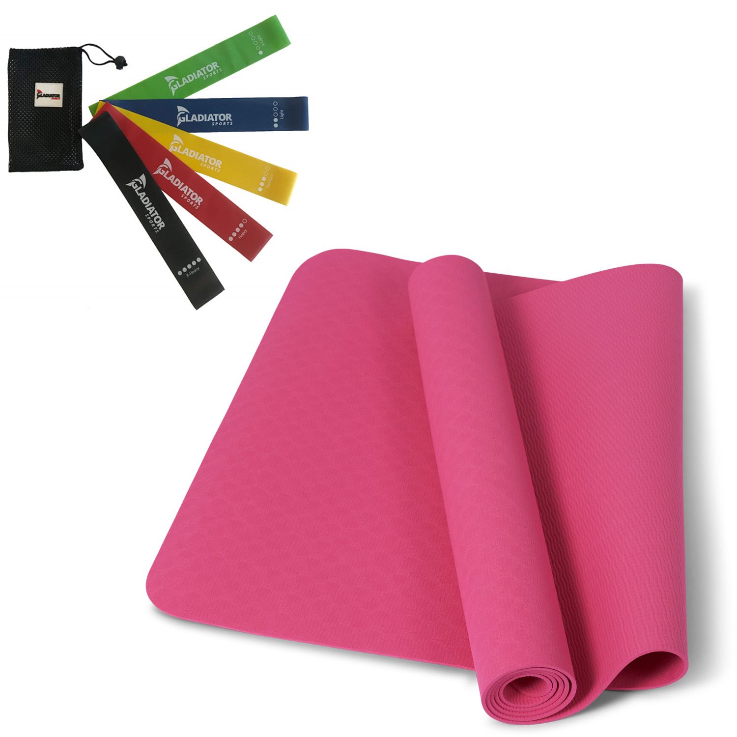 home gym equipment yoga mat and resistance bands for sale