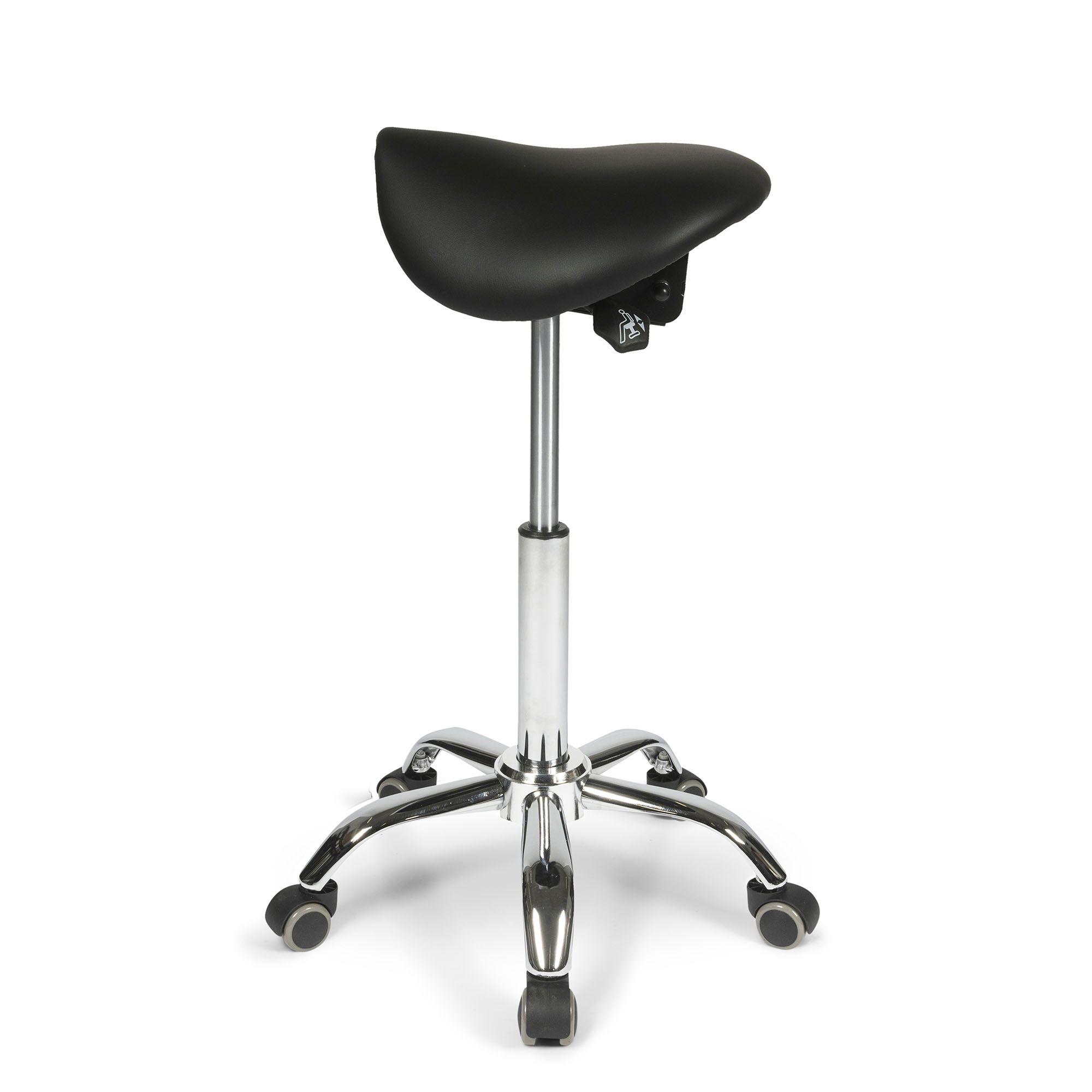 dunimed ergonomic saddle stool with tiltable seat up and down explanation