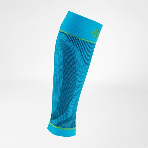 Bauerfeind Sports Kompression Sleeves Unterschenkel in Riviera Blau