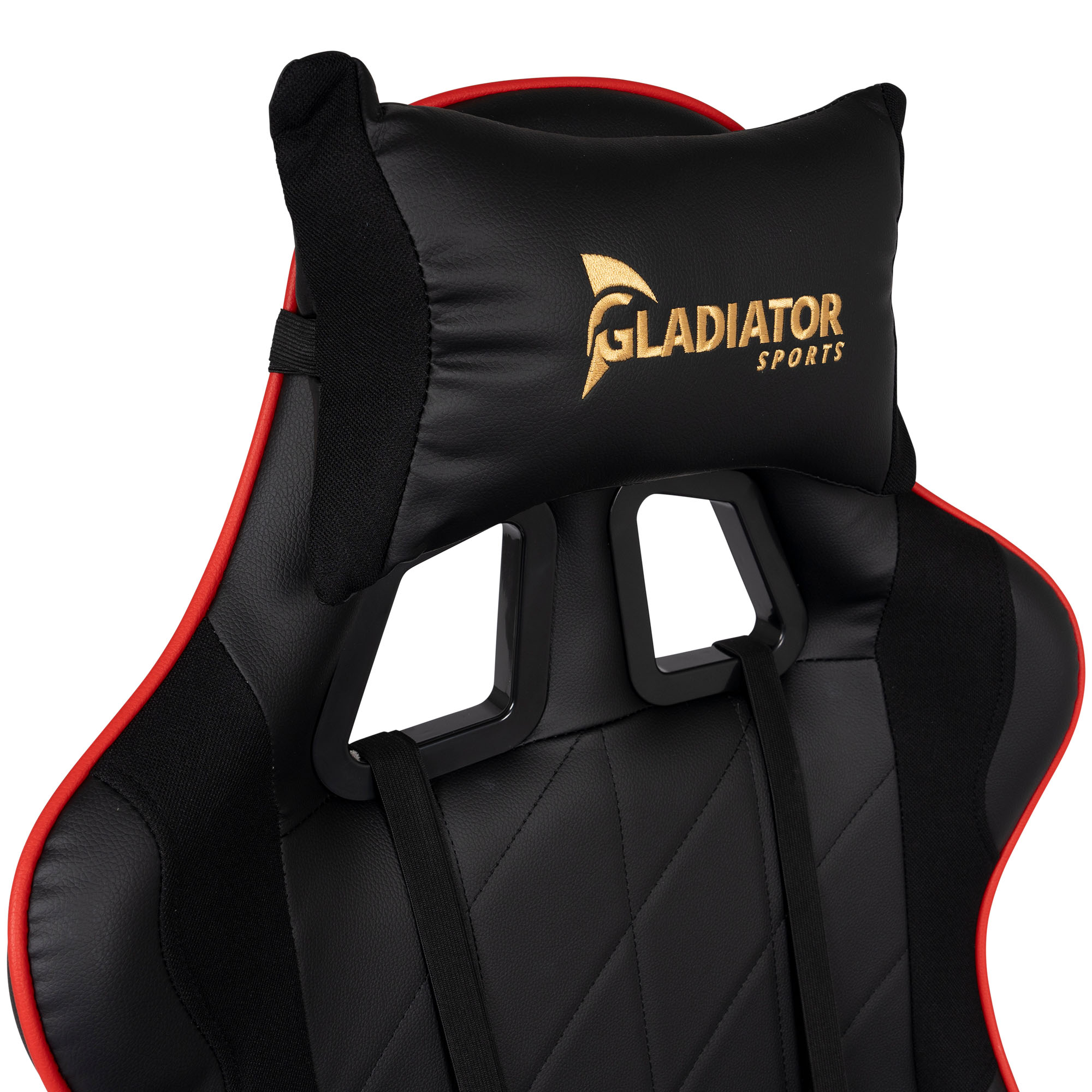 Gladiator Gaming-Stuhl mit Fußstütze, Kippfunktion und 3D-verstellbaren Armlehnen