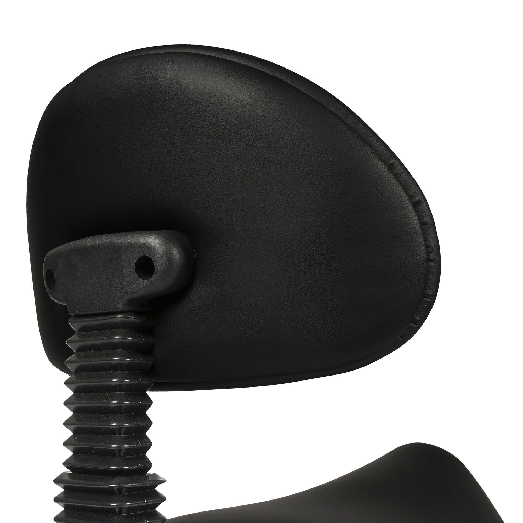 Dunimed ergonomic saddle stool with backrest black backrest