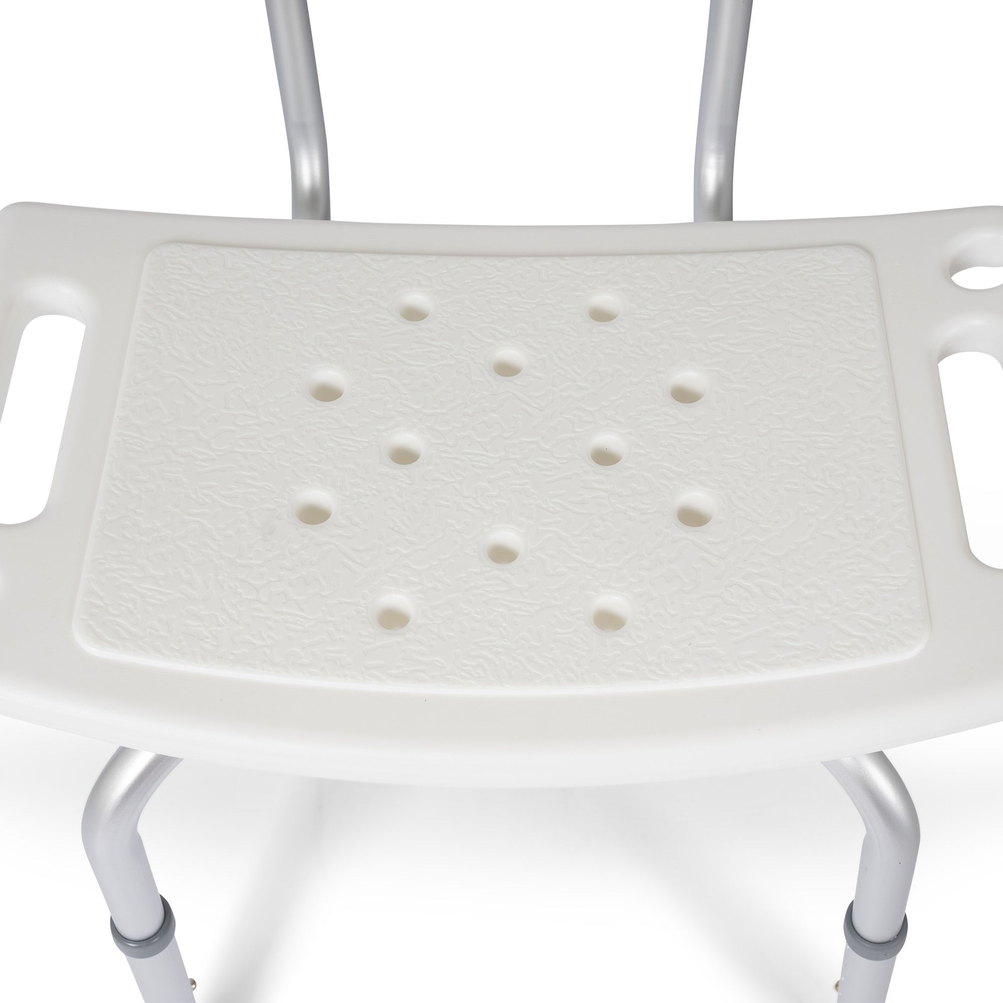 dunimed shower chair with backrest front view