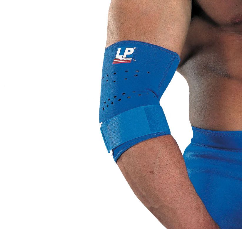 LP Support Elbow Support worn by person