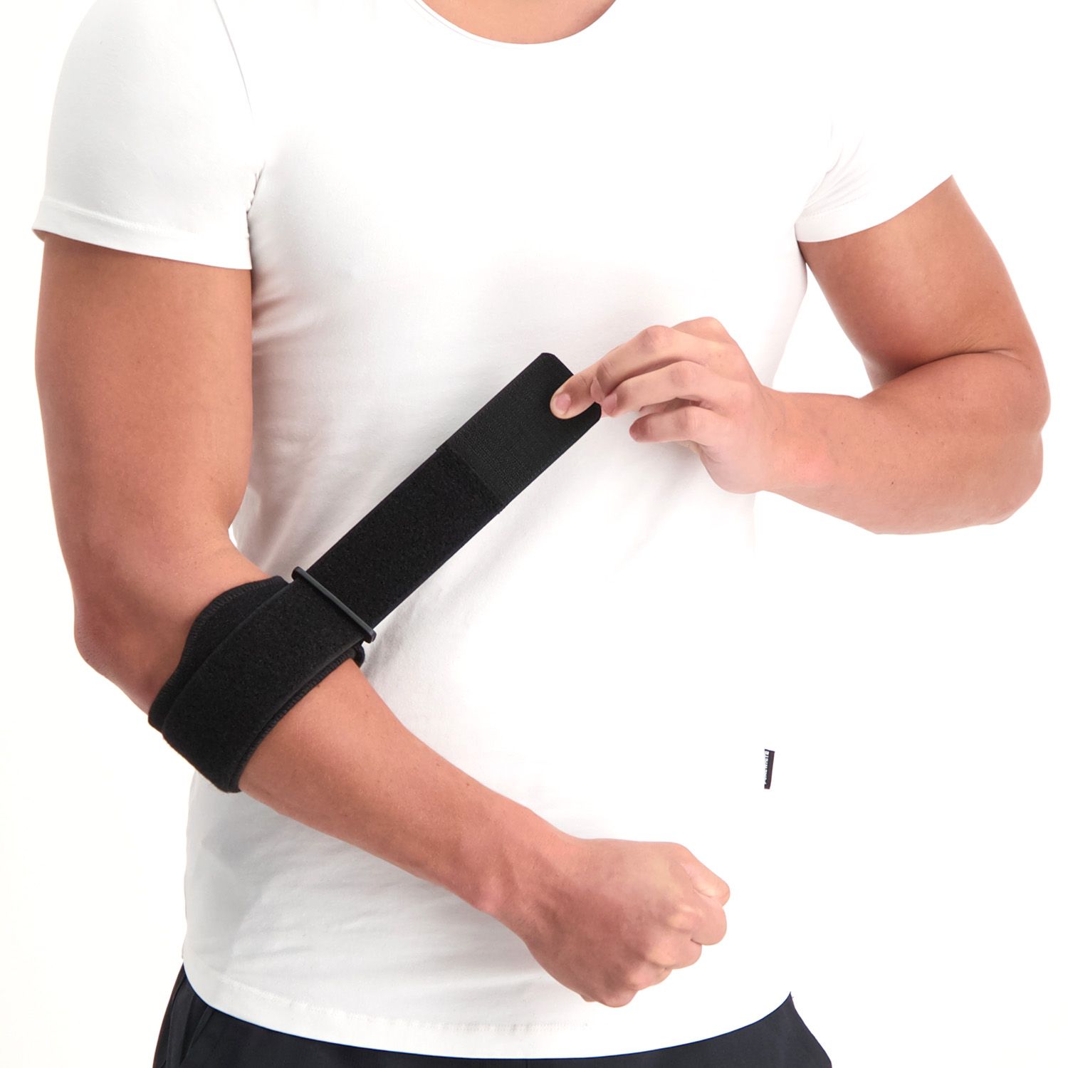 Dunimed Tennisarm / Tennisellenbogen / Golferarm Bandage Anziehen