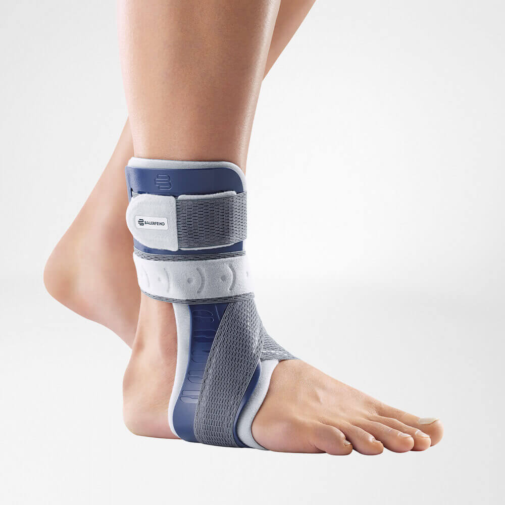 Person wearing the Bauerfeind MalleoLoc L Ankle Support