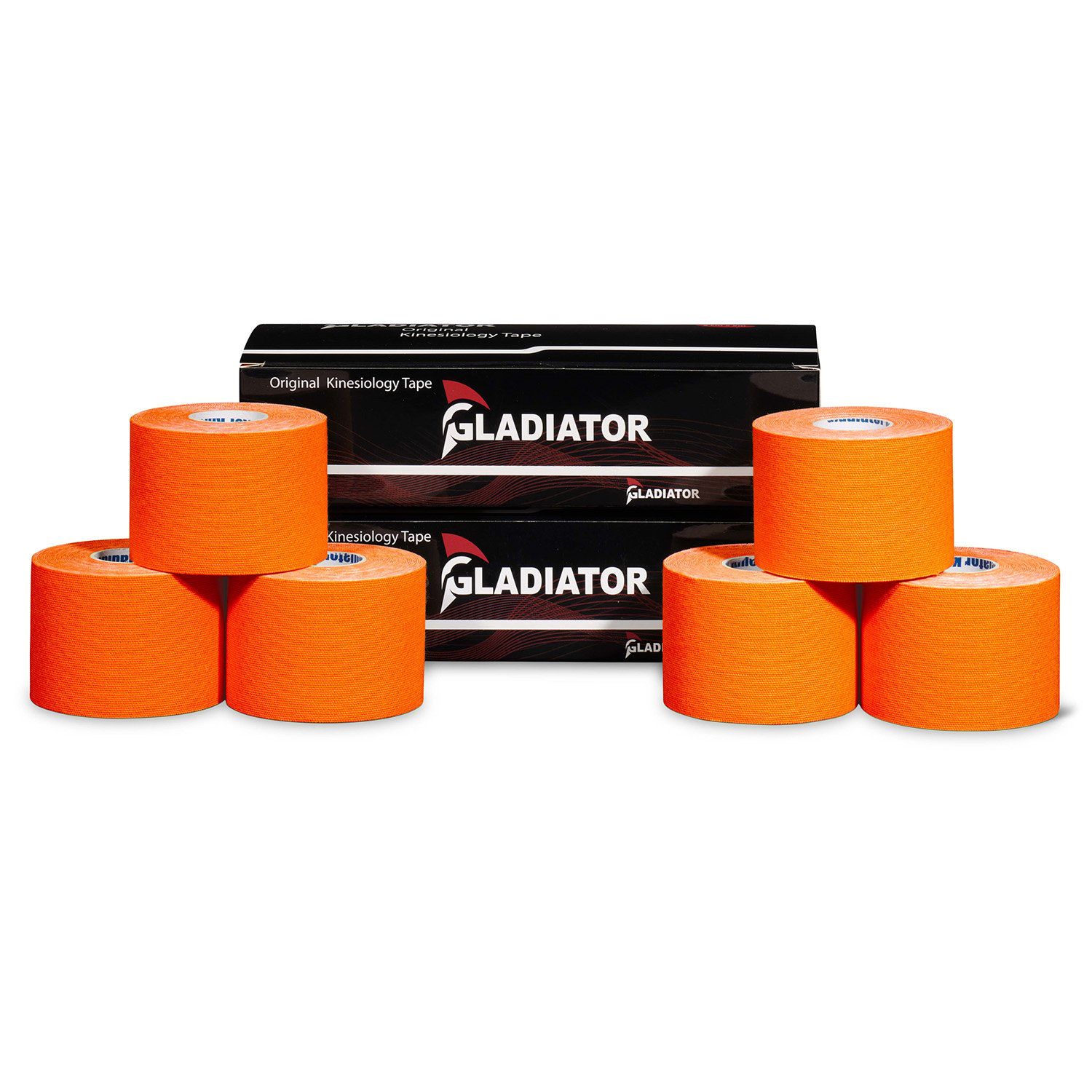 Gladiator Sports Kinesiotape 6 Rollen orange