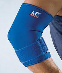 LP Support Elbow Support worn by model