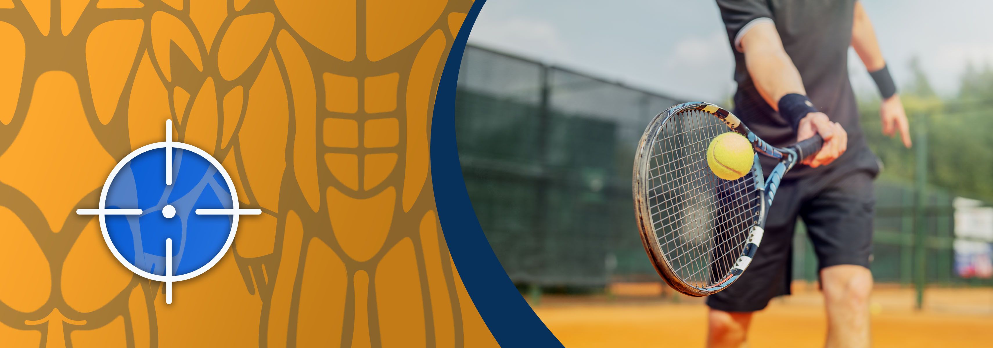 Ein Handgelenkbandage tragen beim Tennisspielen