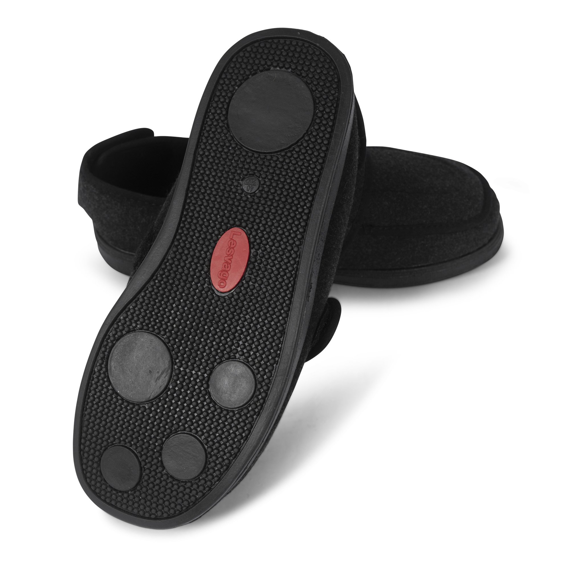 Foto von der Unterseite der Sohle der Dunimed (Lesvago) Verbandschuhe - Schwarz