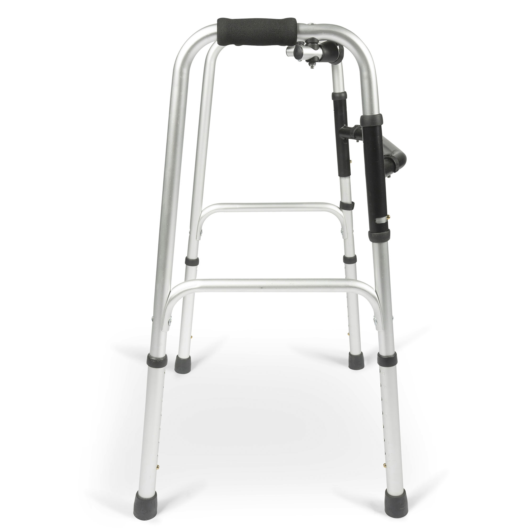 Side view of the Dunimed Lightweight Walker with Hinges (foldable)