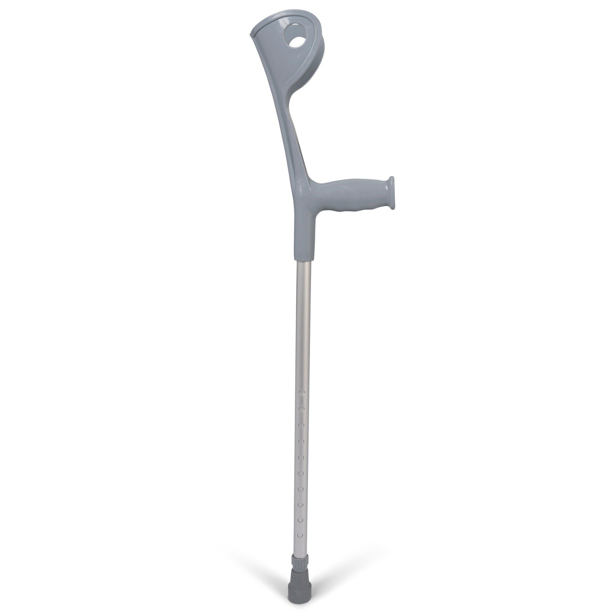 Side view of the dunimed premium elbow crutch