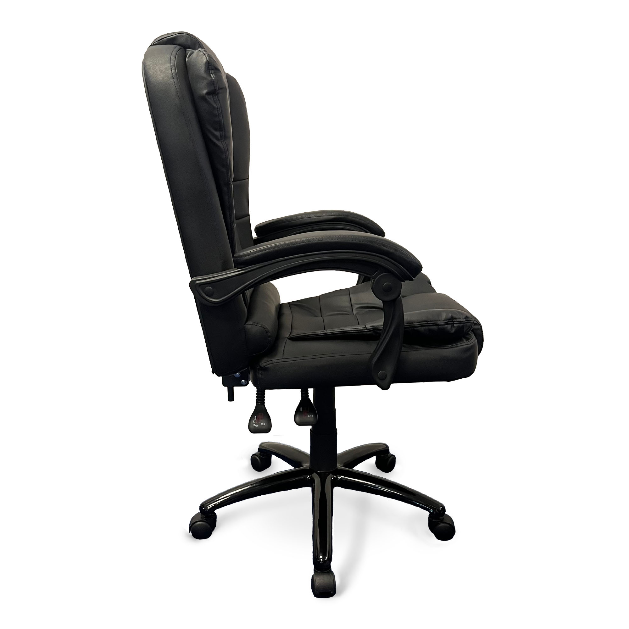 Ergodu Luxury Office Chair with Adjustable Backrest side view