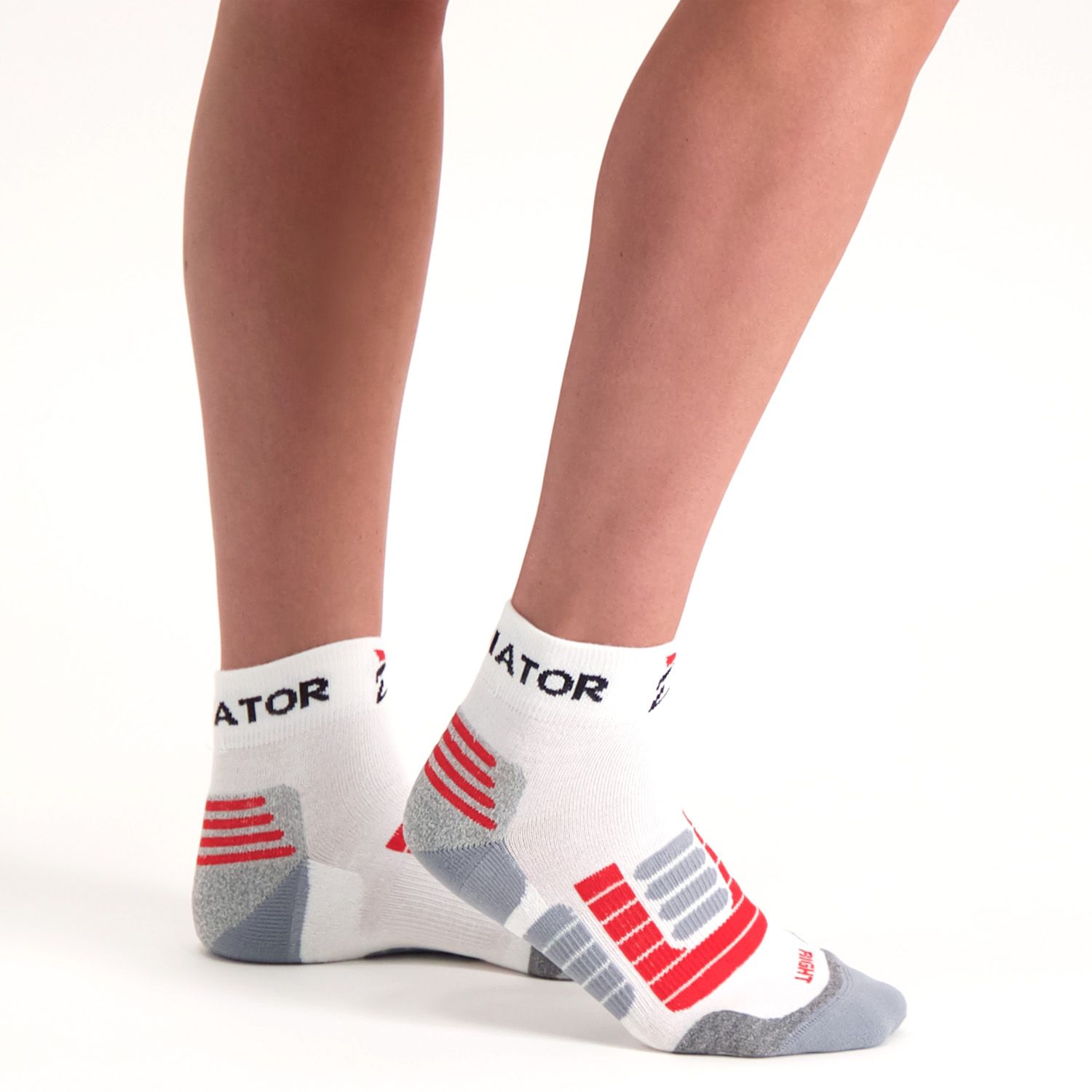 gladiator sports compression socks white