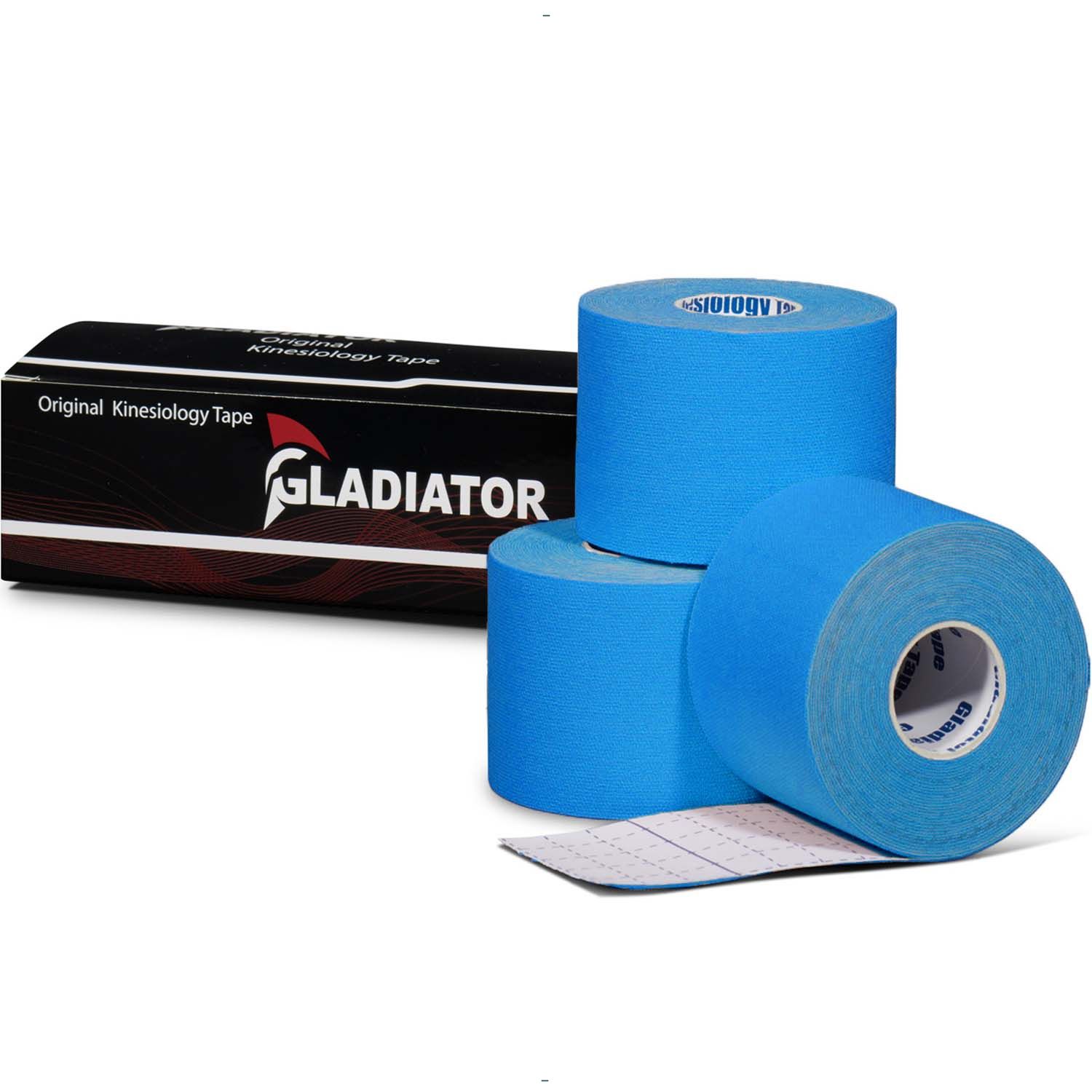 Gladiator Sports Kinesiotape 3 rollen blau