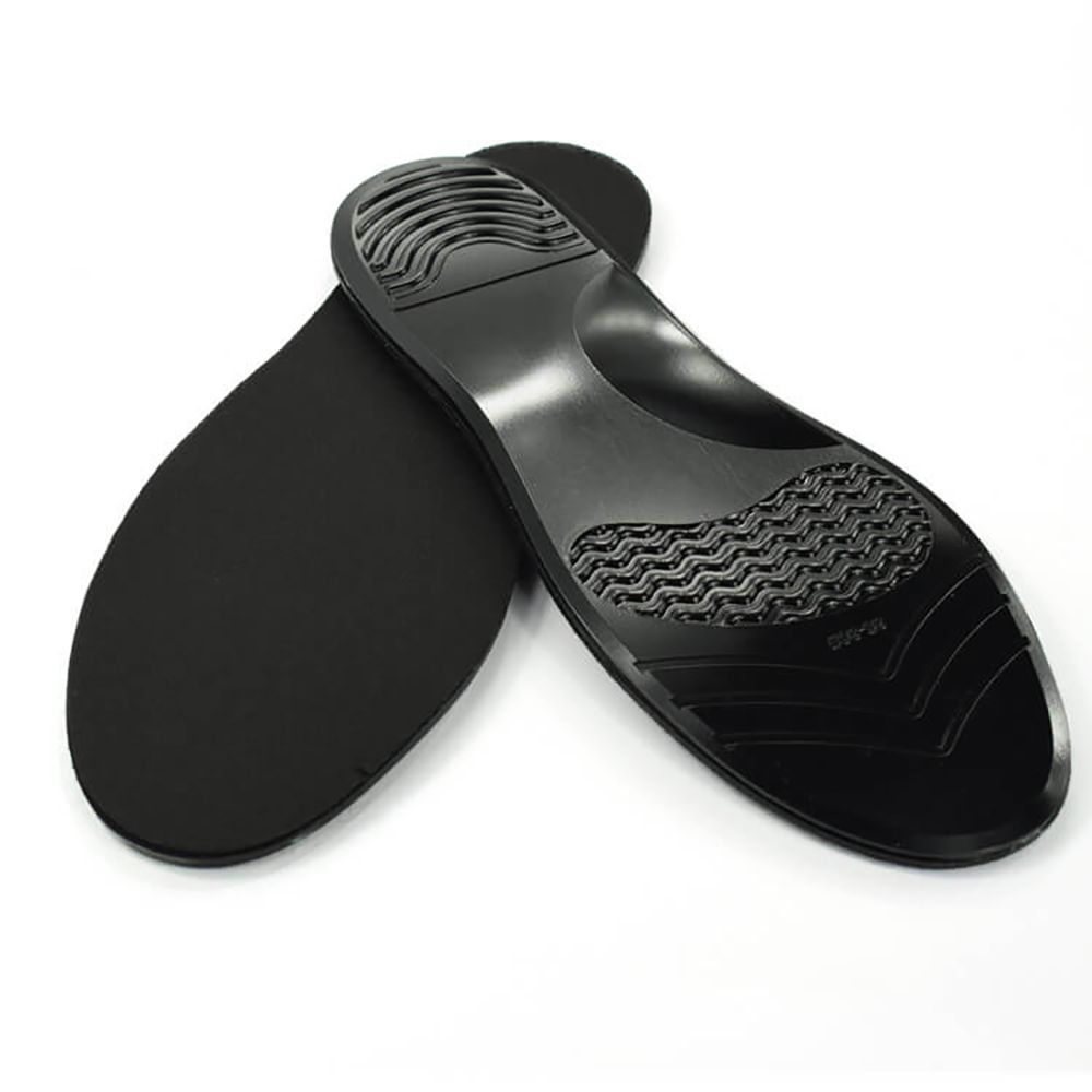 Bottom and top view of the Solelution Comfort Insoles