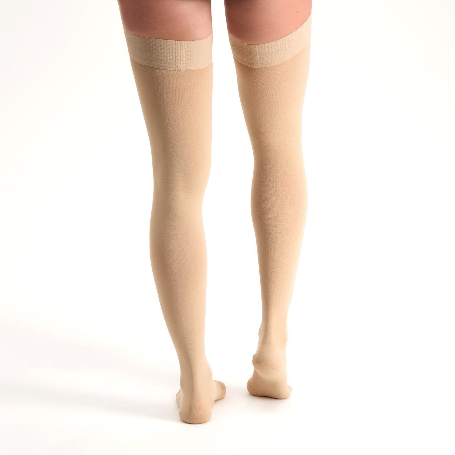 dunimed premium comfort compression stockings groin length open toe legs