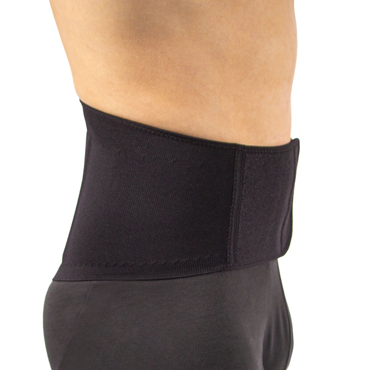 medidu premium comfort back support in black side view