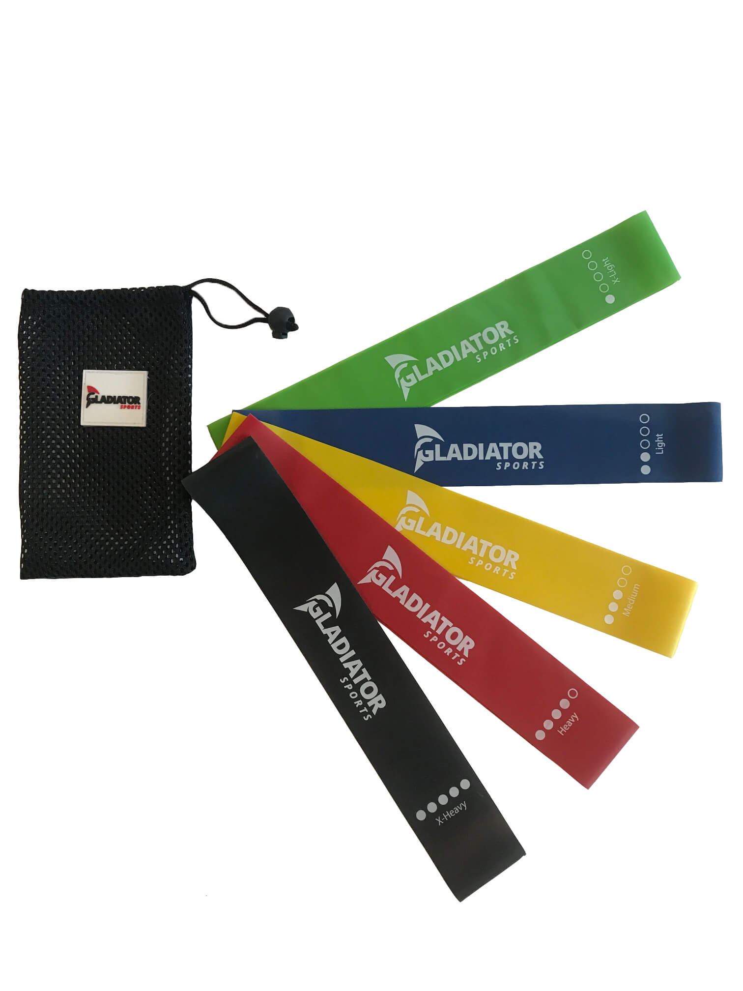 Gladiator Sports Resistance Bands with the pouch