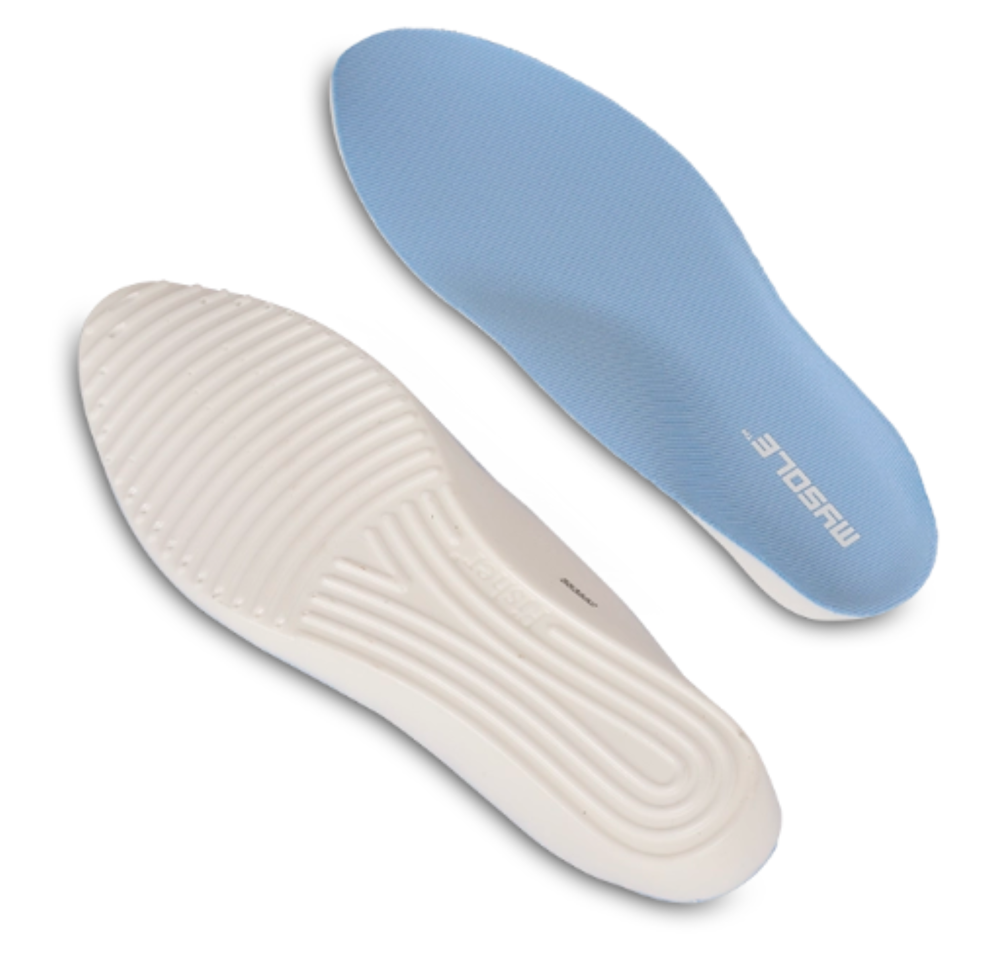 Top and bottom of the MySole Multisorb - Plantar Fasciitis Insoles