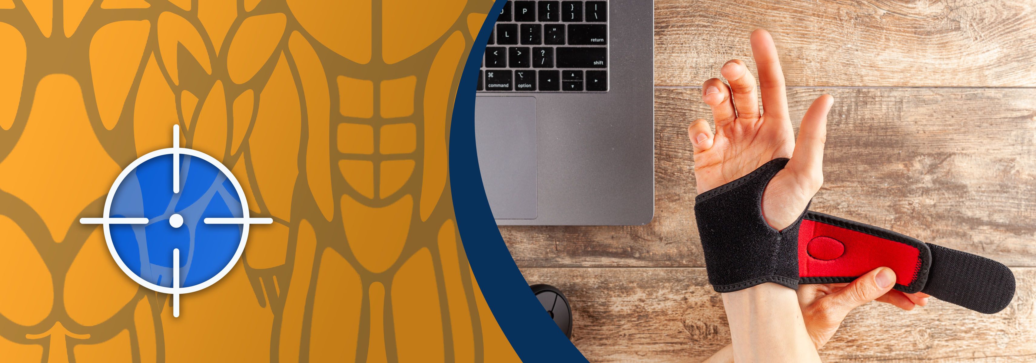 Verschiedene Arten von Handgelenkbandagen