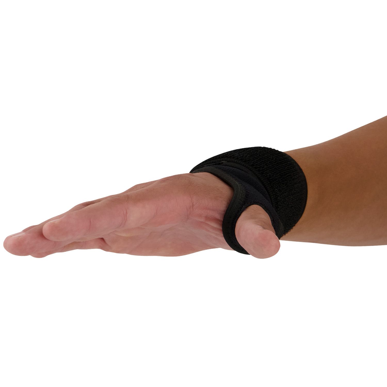 Front view of the Medidu Wrist Support worn by model