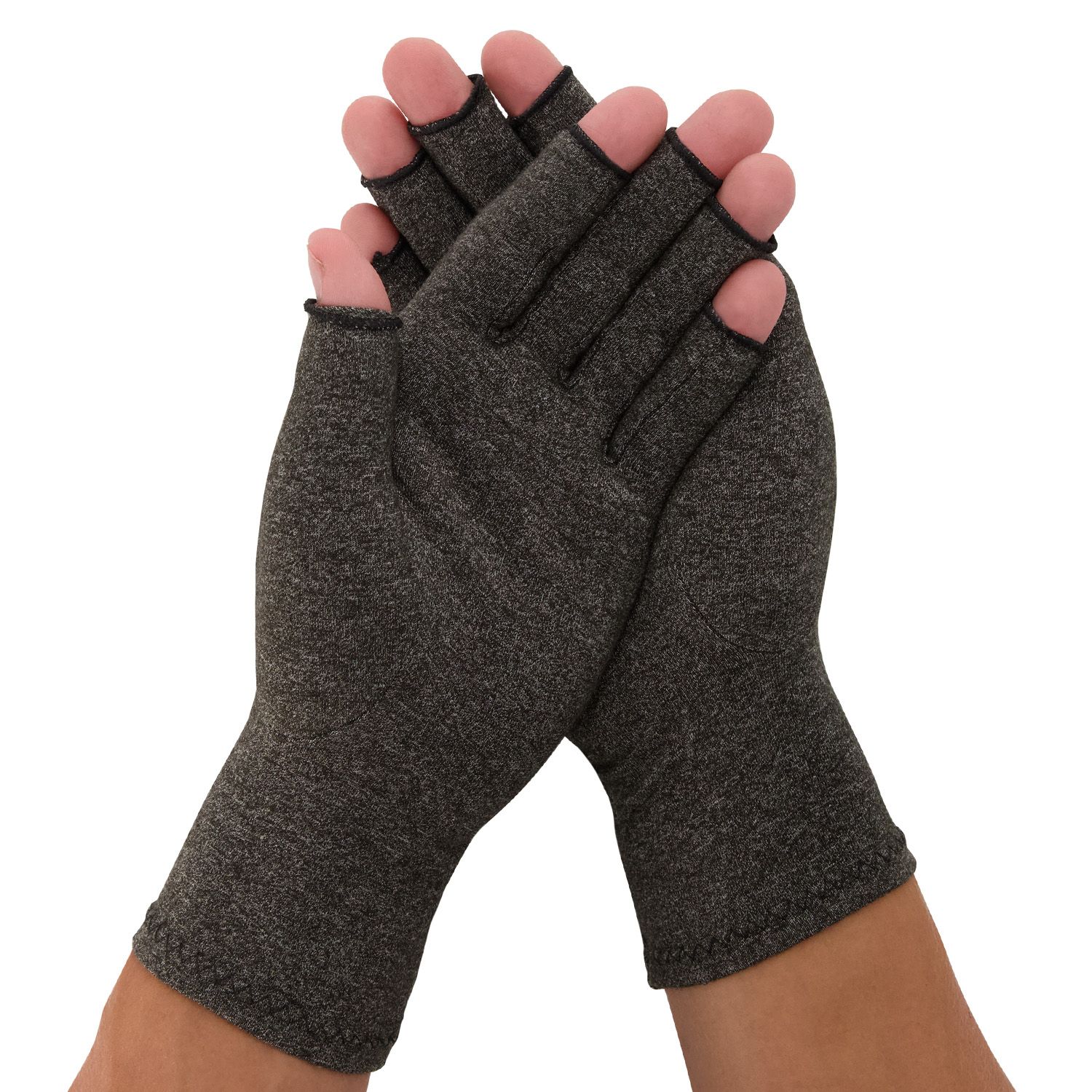 Dunimed Rheuma Handschuhe in Grau Draufsicht