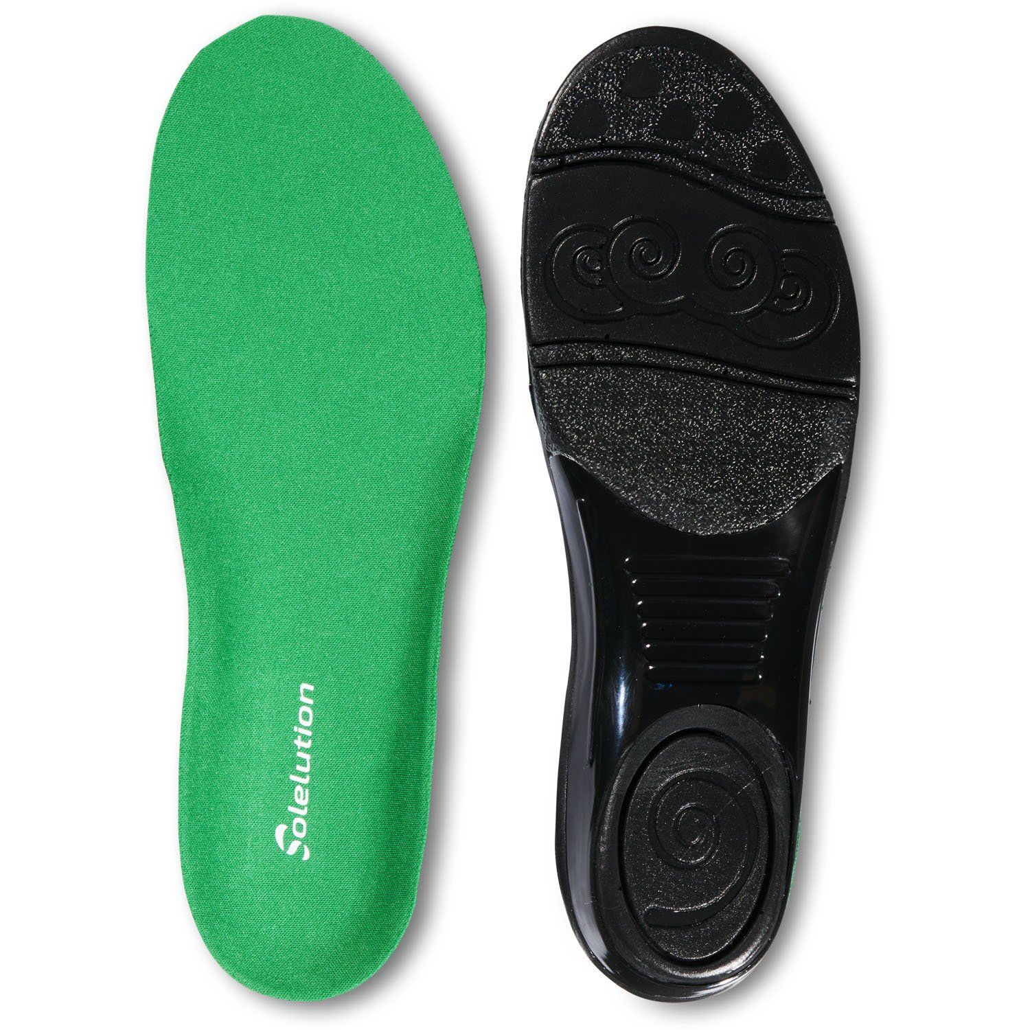 Top and bottom view of the Solelution Sports Insoles