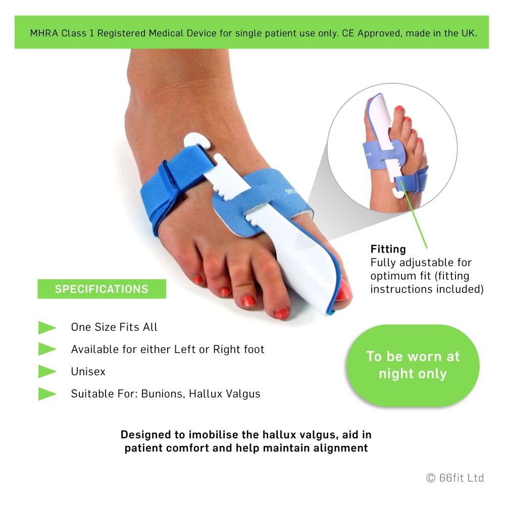 hallux valgus splints one piece product information step 1