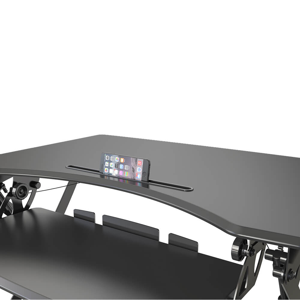 top of the in height adjustable desk