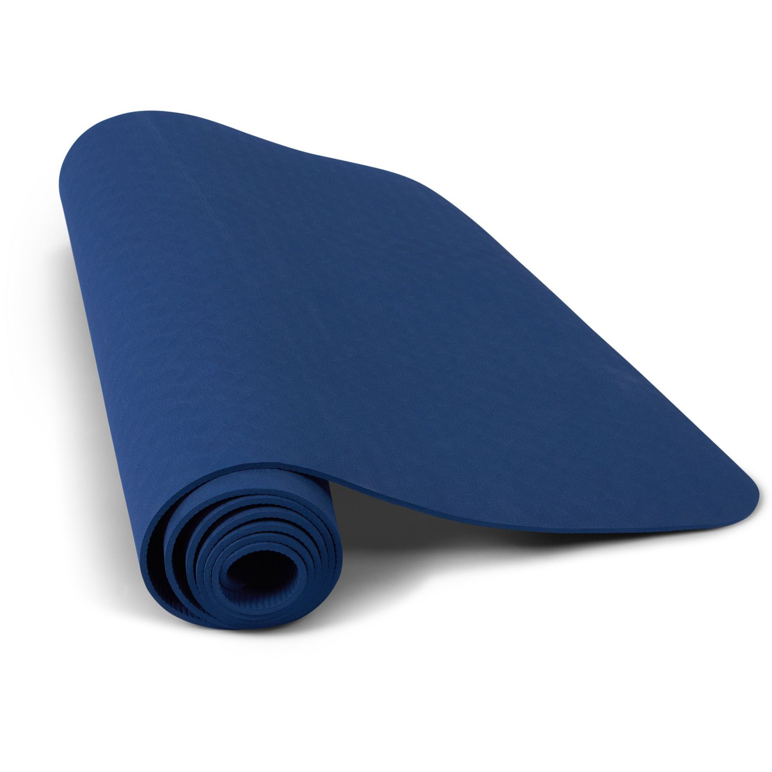 gladiator sports yoga mat blue half rolled