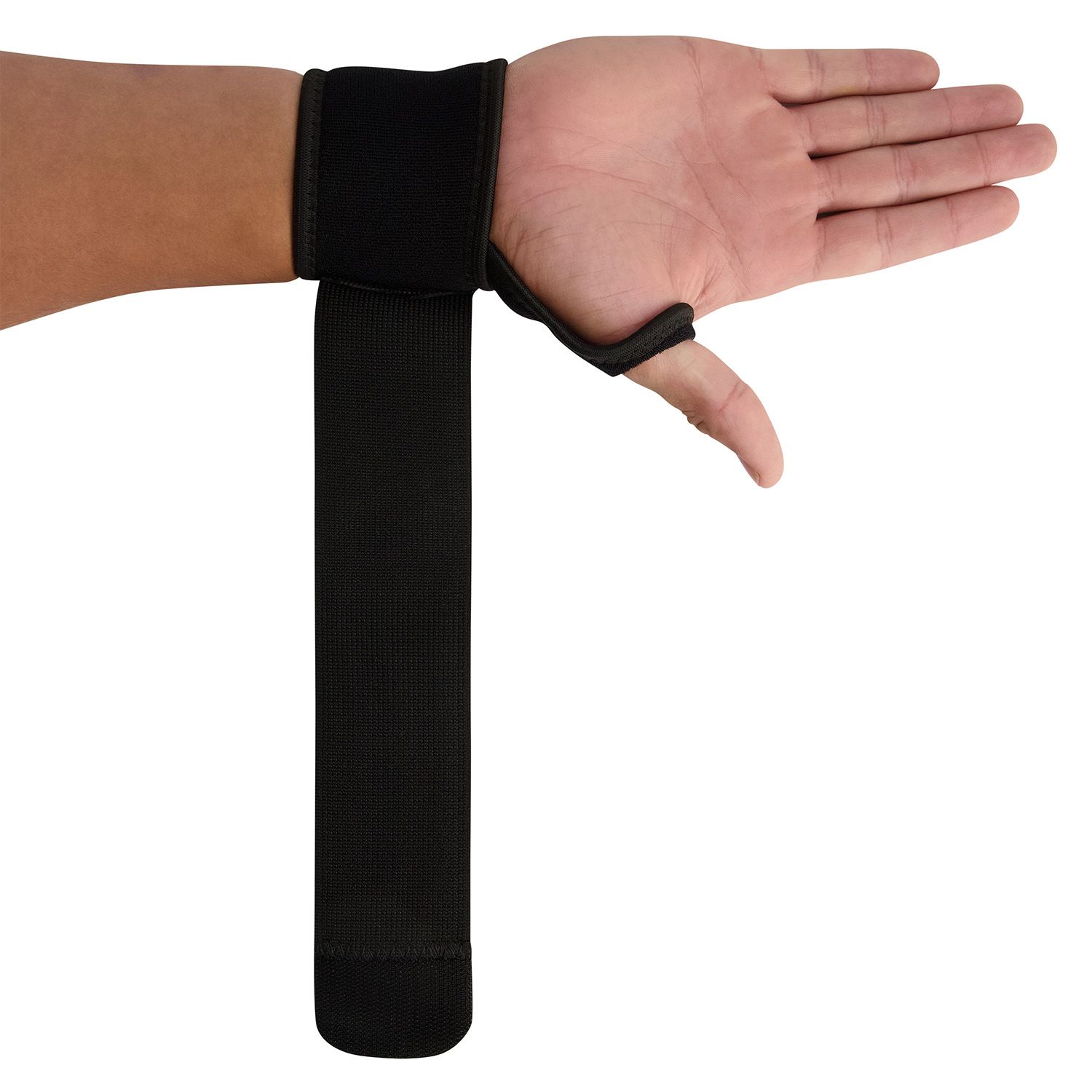 medidu wrist support with Velcro strap stretched out